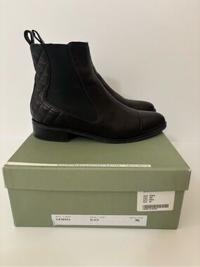 Grigiarancio Black Leather Ankle Boots